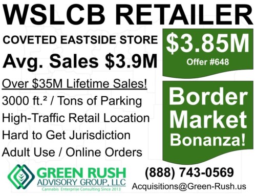 Protected: Eastside I-502 / WSLCB Recreational Cannabis Retailer For Sale, Offer #665
