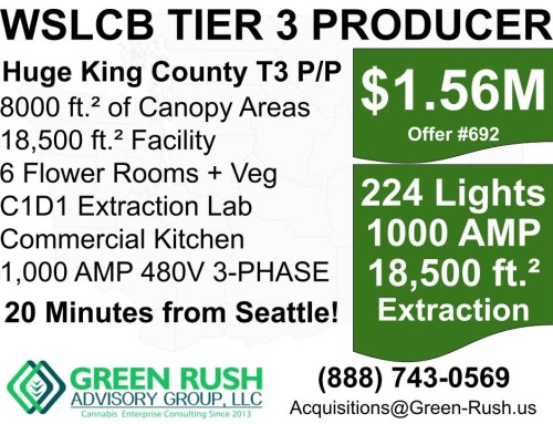 224-Light King County WSLCB T3 Cannabis Producer/Processor, Offer #692